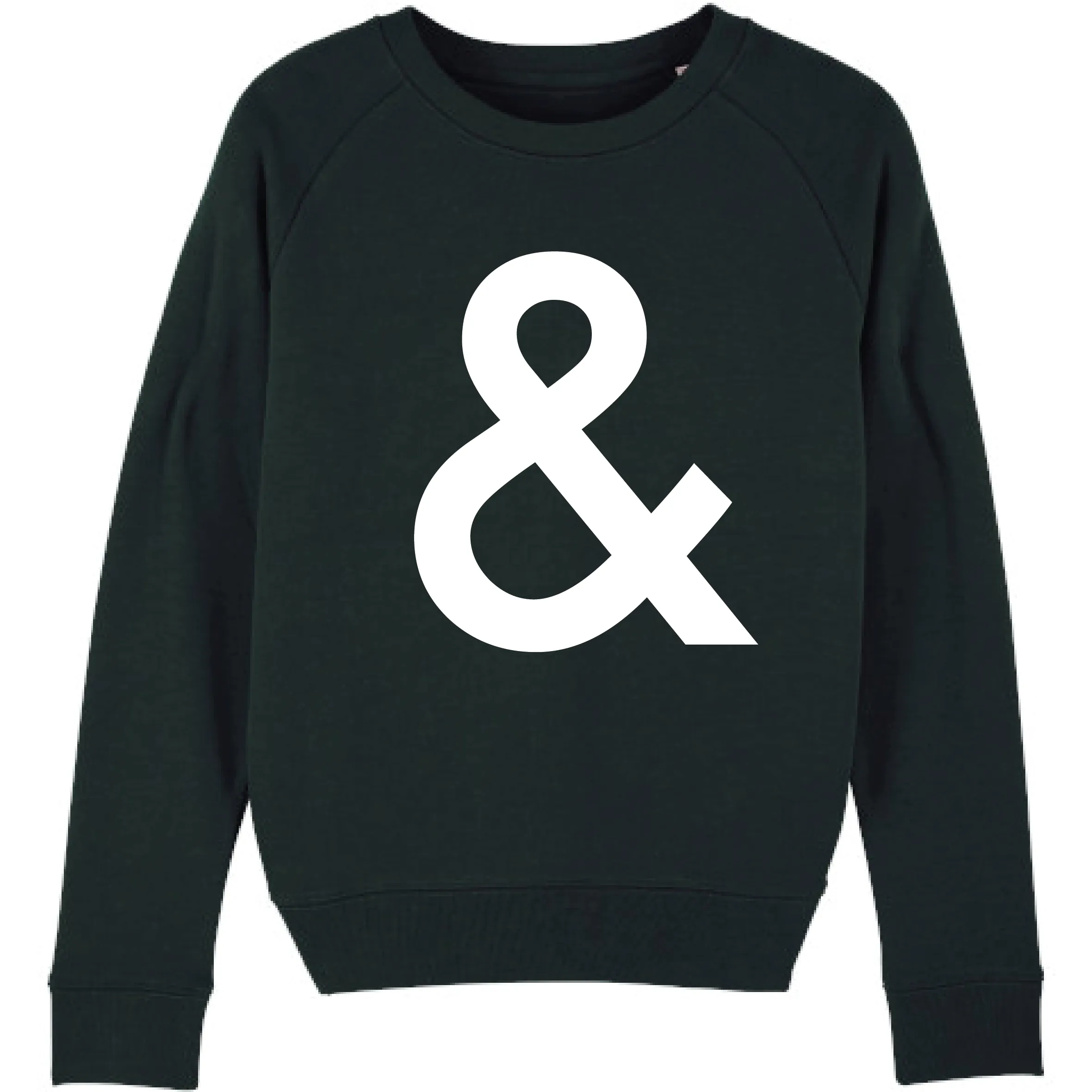 Black Ampersand sweatshirt *relaxed style* NEW