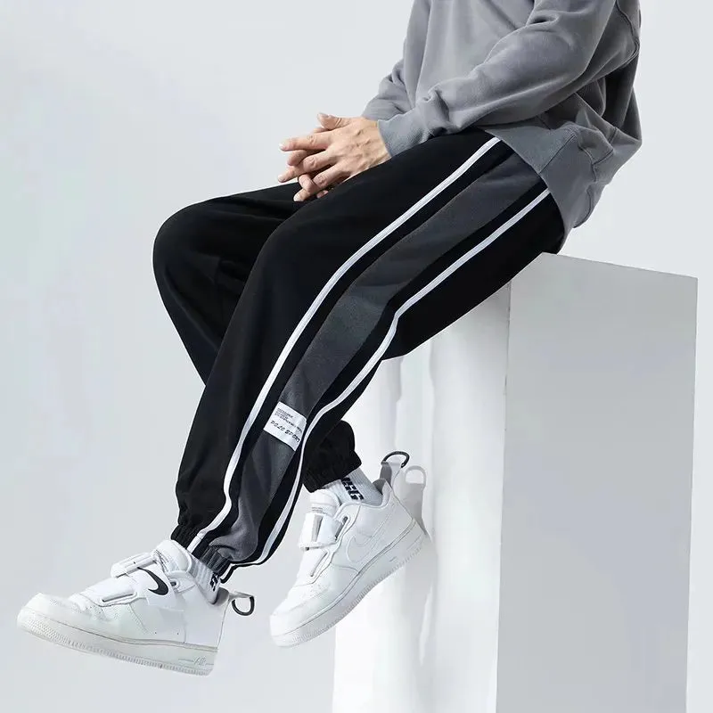 Men's Side Striped Relaxed Fit Joggers