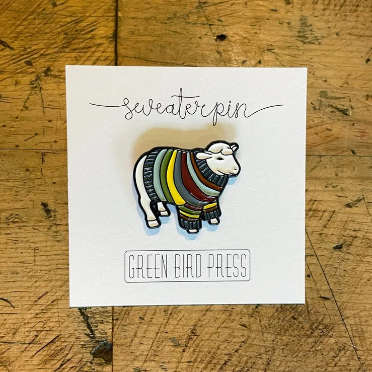 Sheep Sweater Enamel Pin