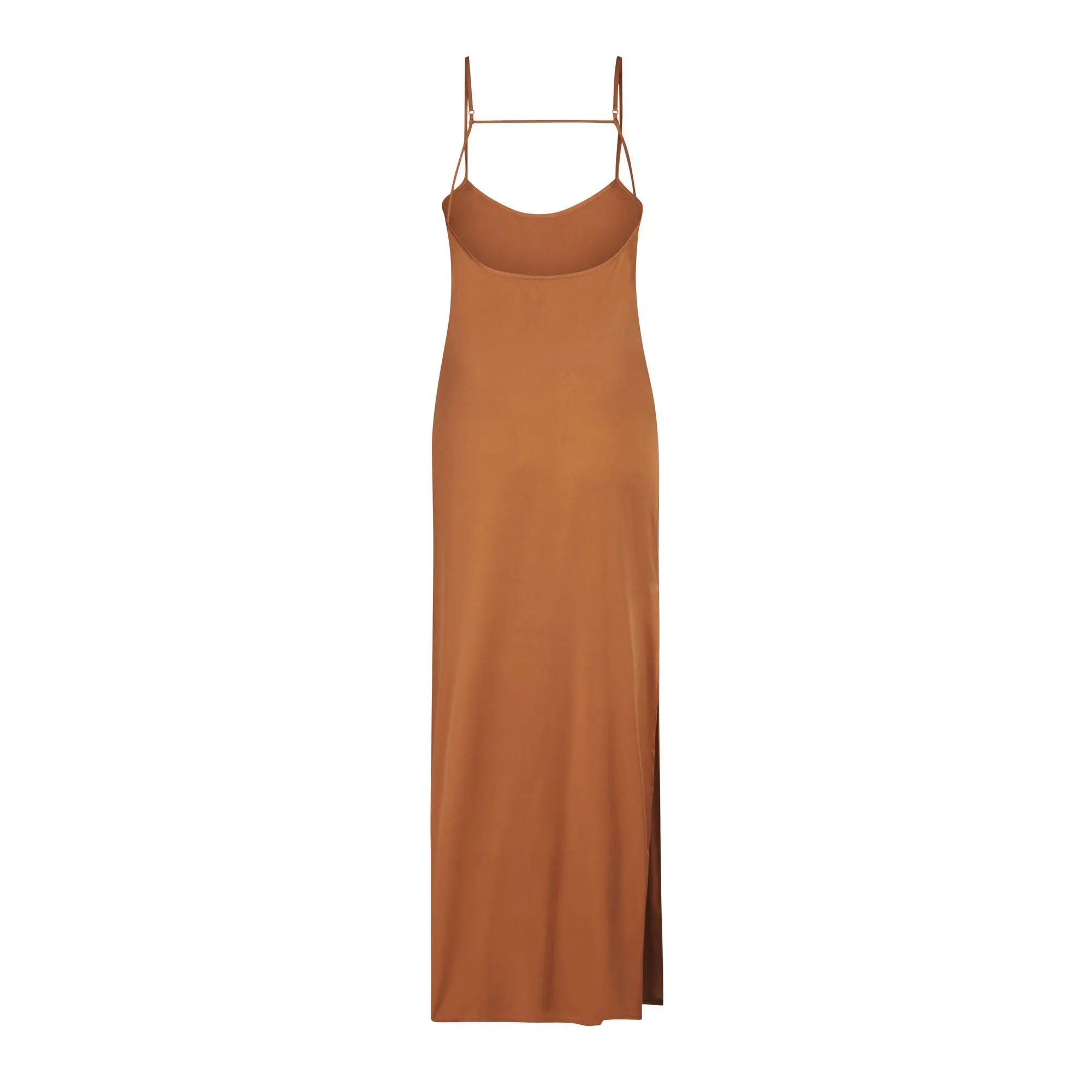 SILK LONG SLEEP SLIP | BRONZE