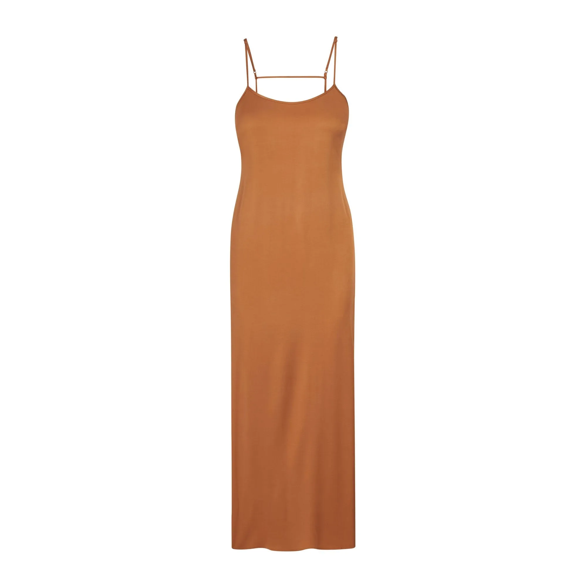 SILK LONG SLEEP SLIP | BRONZE