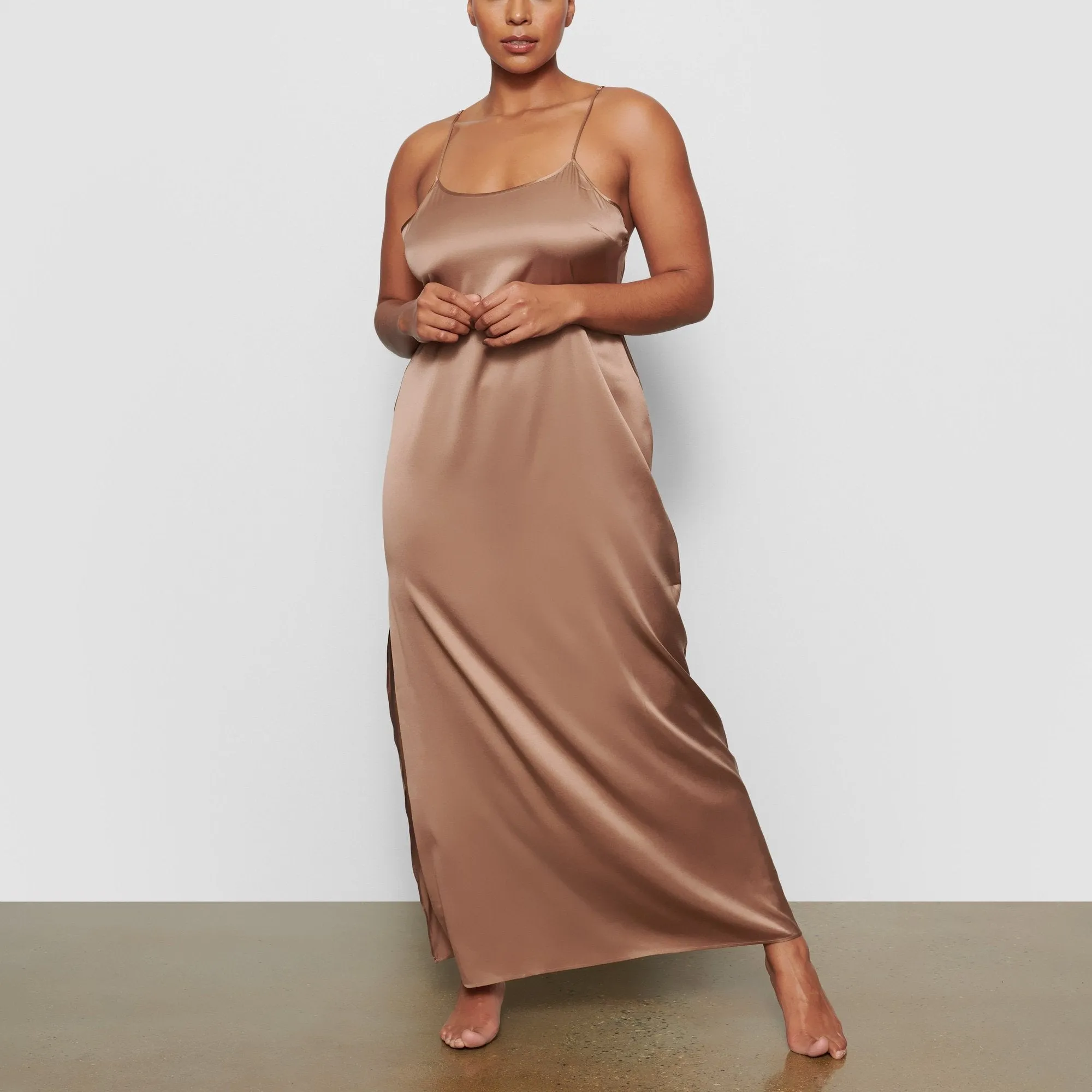 SILK LONG SLEEP SLIP | SIENNA