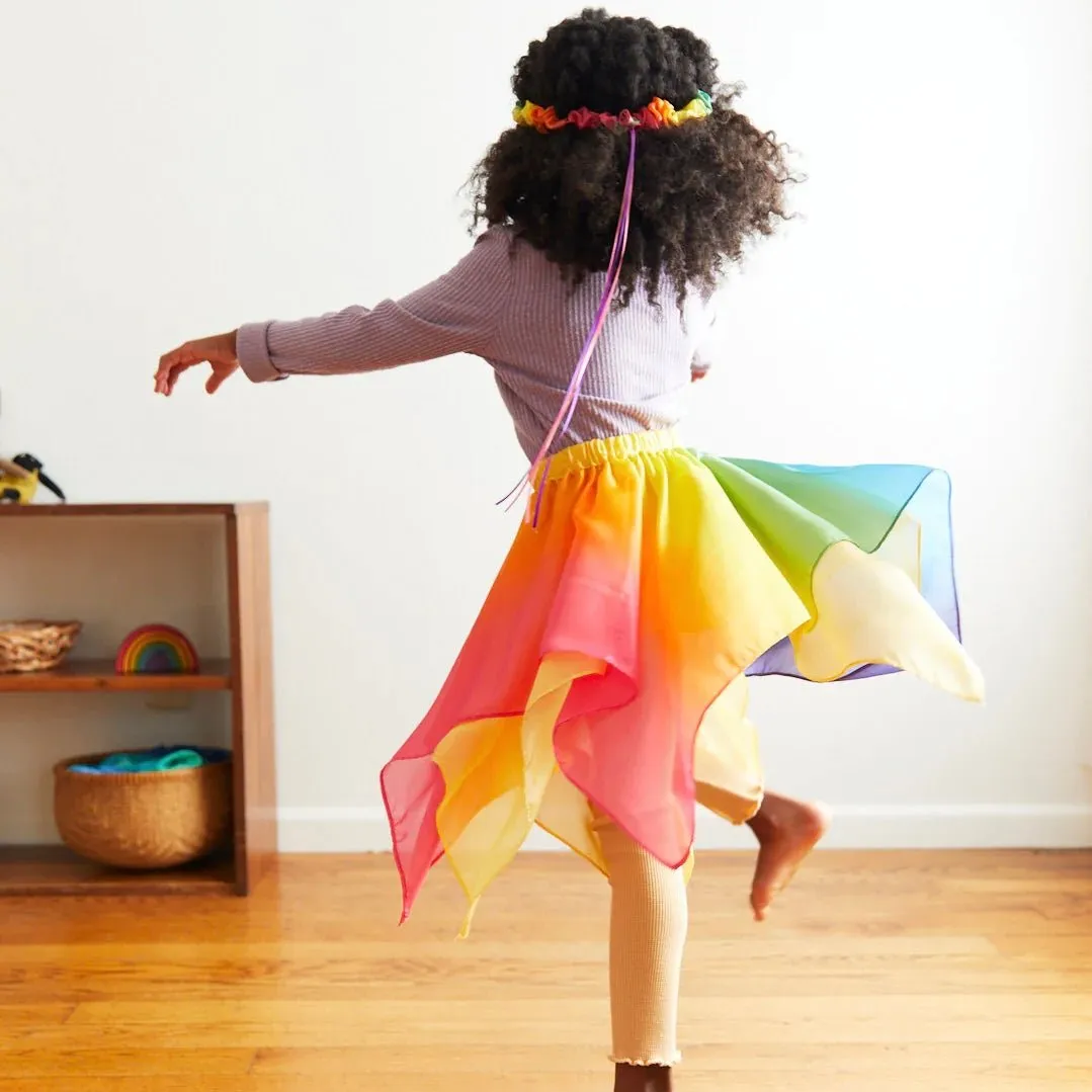 Silk Rainbow Fairy Skirt