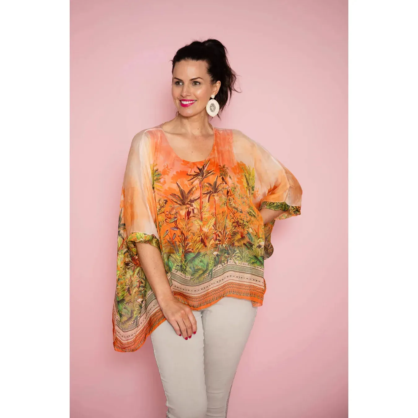 Toucan Silk Top