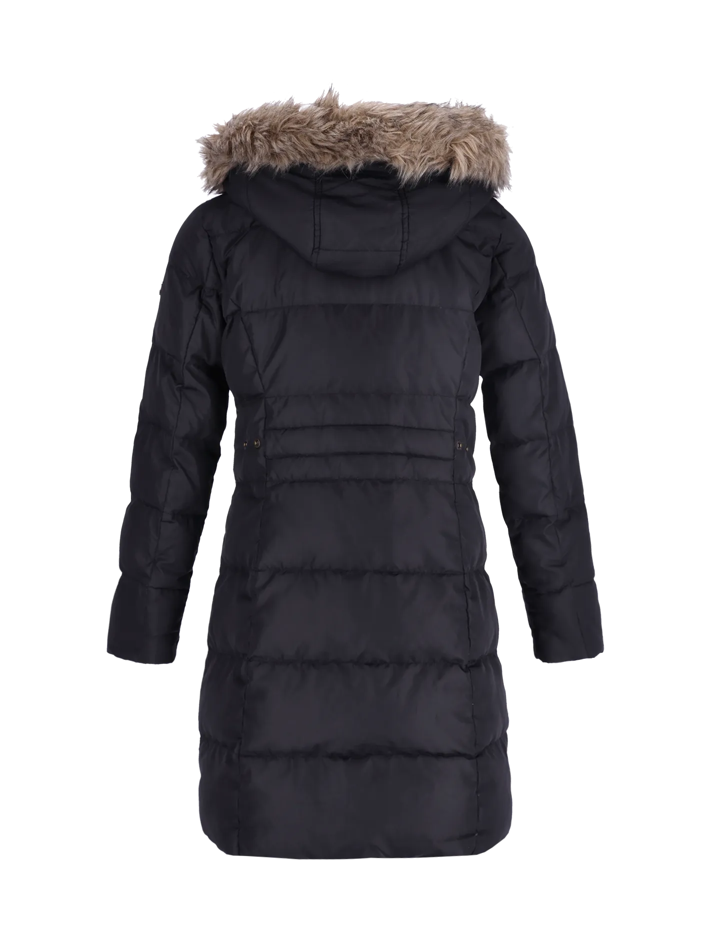 trimmed-hood padded coat