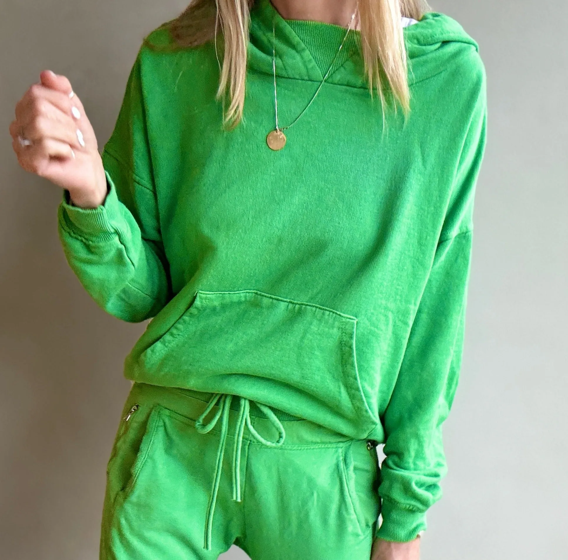 ULTIMATE NEON GREEN  super slouchy hoody