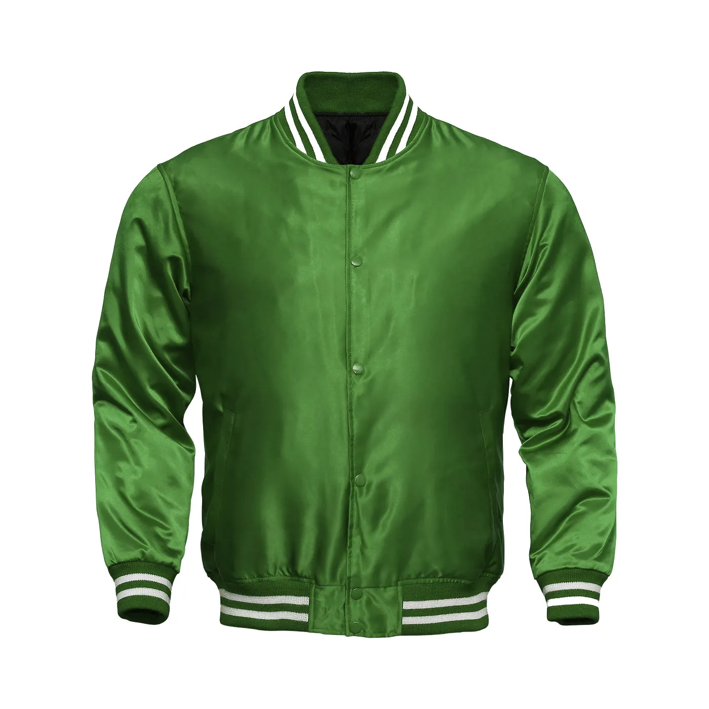 Women Satin Jacket All Green